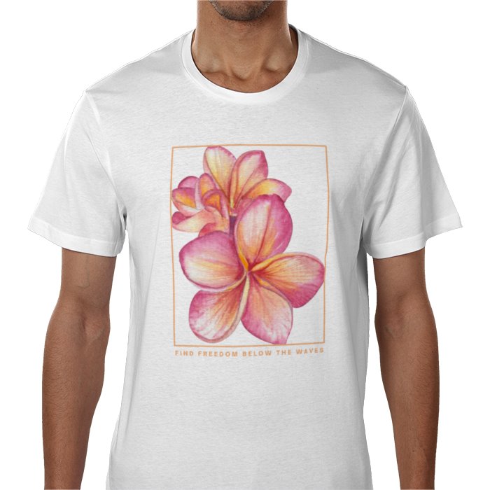 Island Flower T-Shirt in Magenta