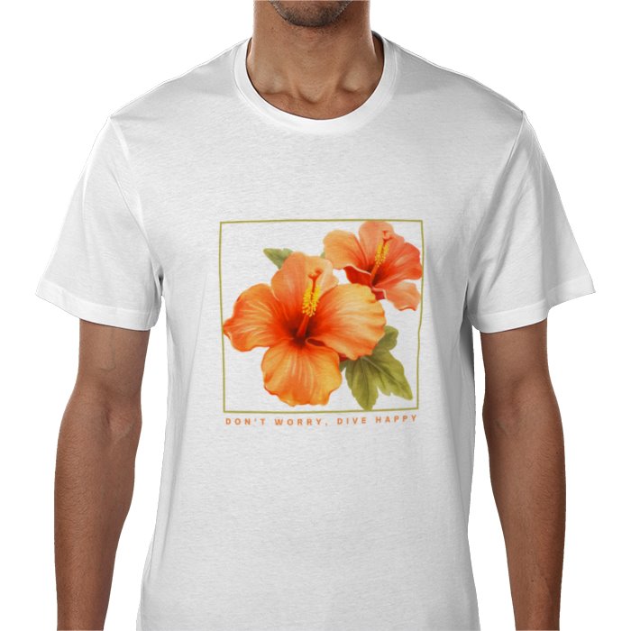 Island Flower T-Shirt in Orange