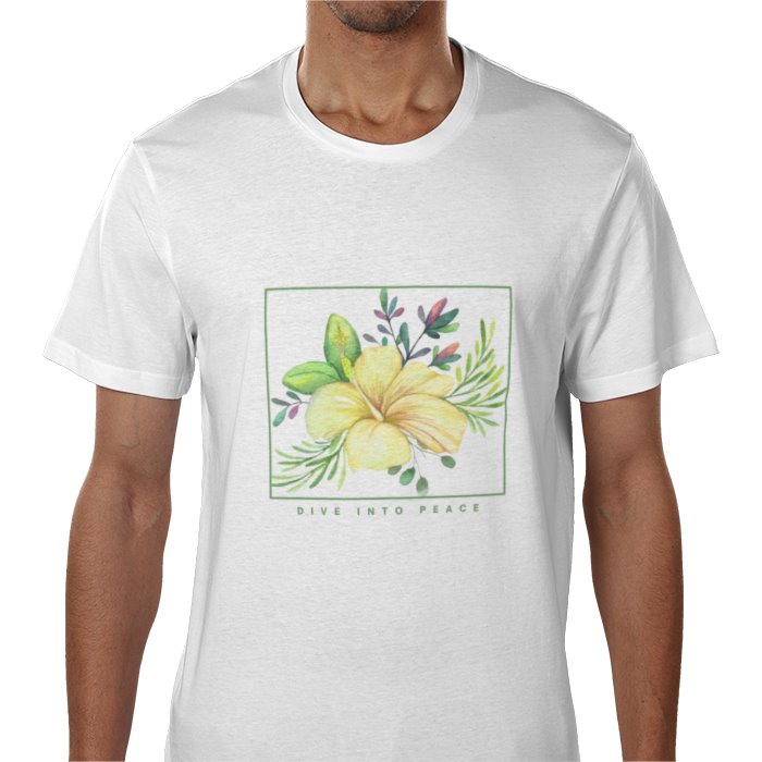 Island Flower T-Shirt in Yellow