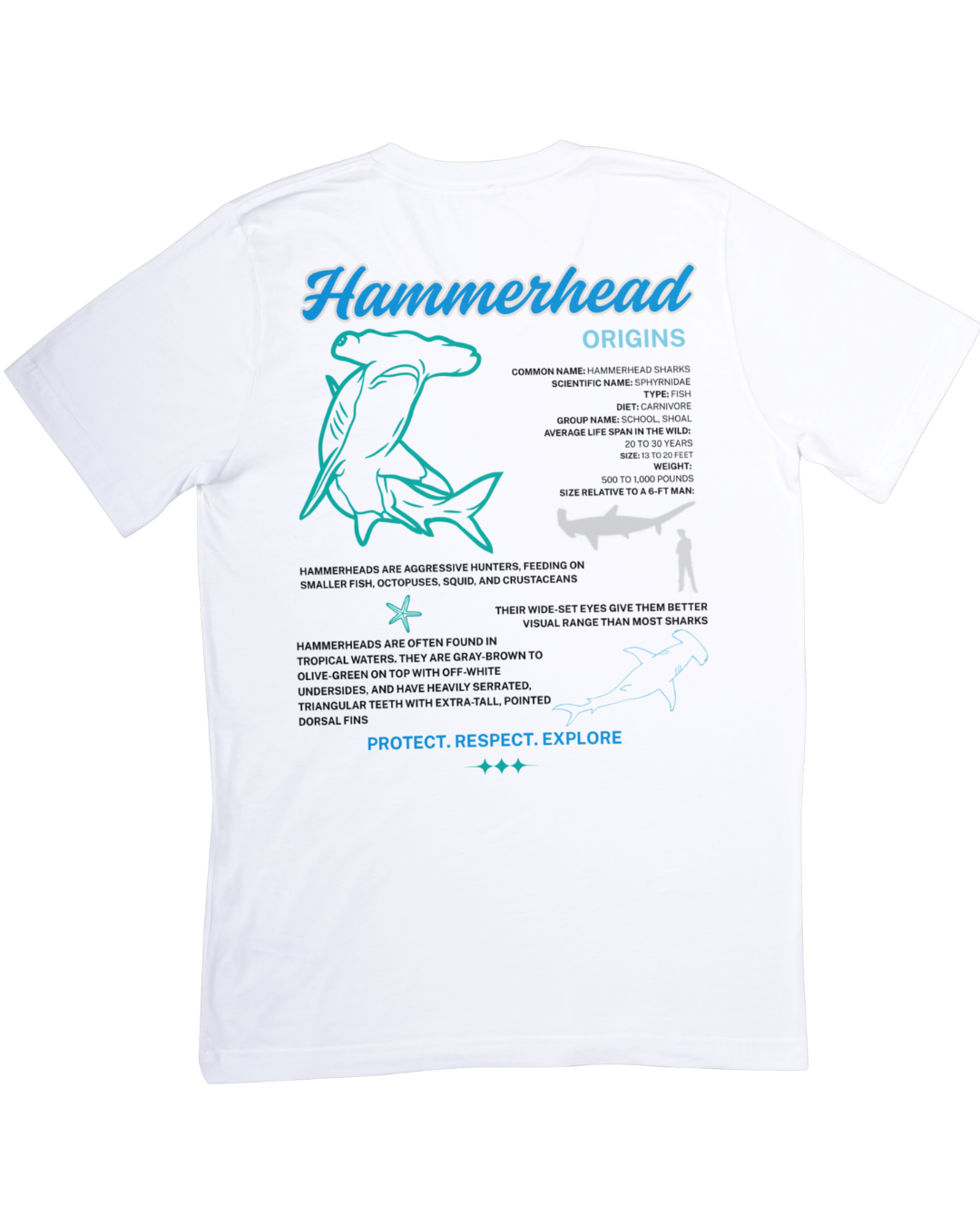 Hammerhead Shark Educational T-Shirt