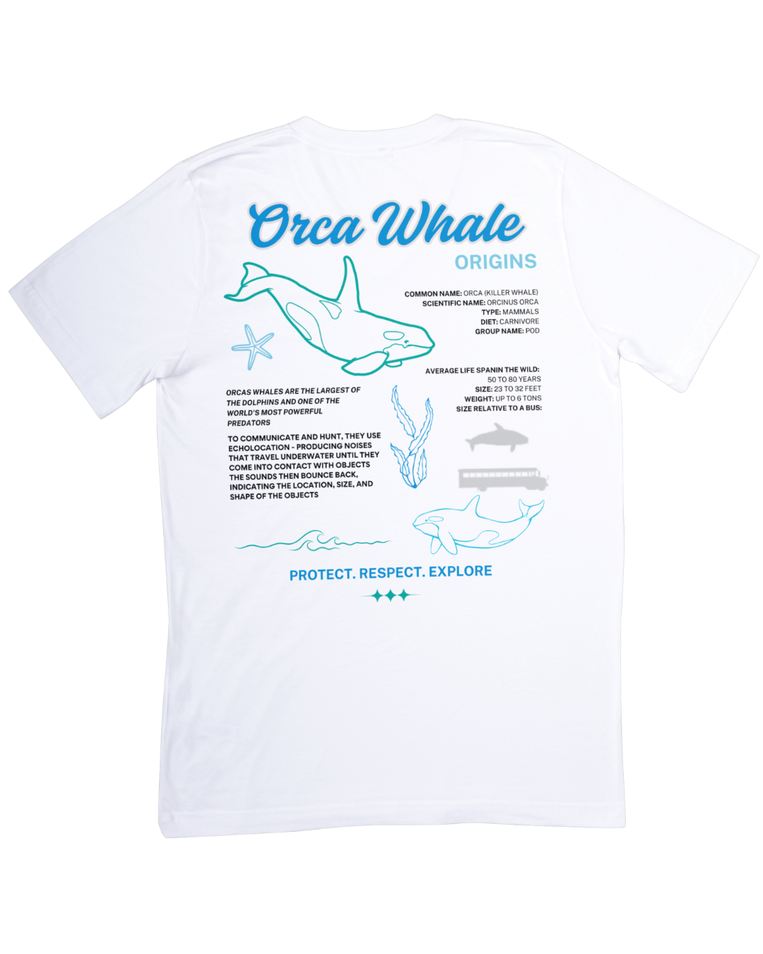 Orca Whale Educational T-Shirt